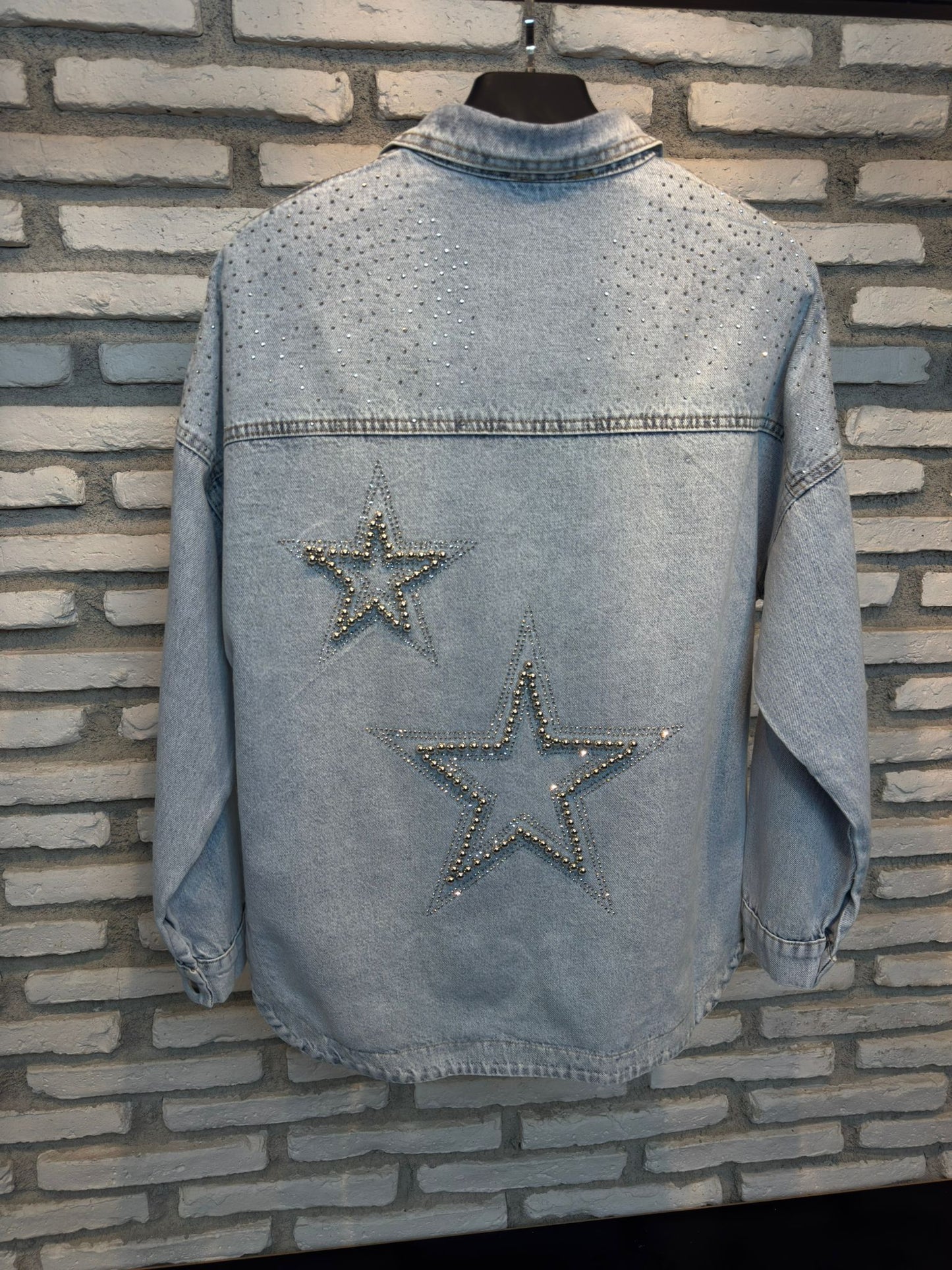 TAŞ İŞLEMELI KOT CEKET